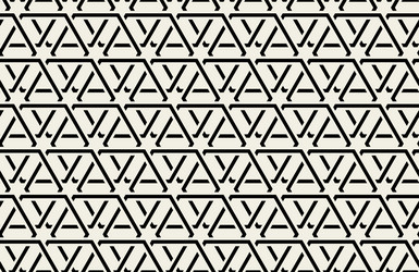 geometric black seamless pattern with triangular vector image