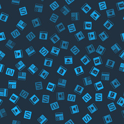 set programming language syntax software cloud vector image