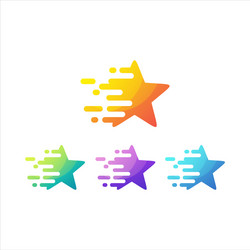 Awesome circle gradient logo design Royalty Free Vector