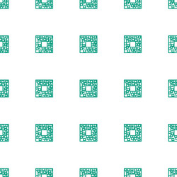 qr code icon pattern seamless white background vector