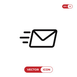 Send Mail Icon - Email Notification vector image