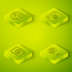 set isometric calendar with email mail and e-mail vector image