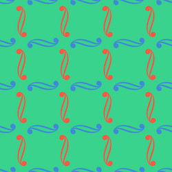 abstract square with wavy line seamless pattern vector image