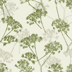 Seamless pattern of umbrellas flowers Royalty Free Vector