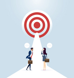 Way to success - business concept Royalty Free Vector Image