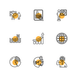 chart graph percentage navigation share eps vector image