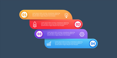 Infographic design elements option number vector