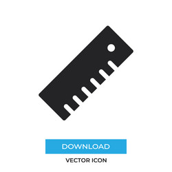 ruler icon simple sign for web site and mobile app vector image