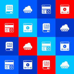 set books about programming web development vector image
