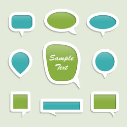 set of bubbles for speech vector image