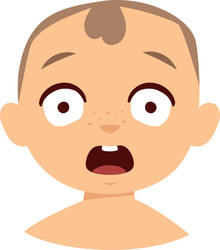 Surprised kid vector