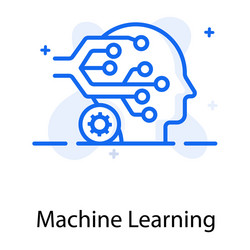 machine learning vector image