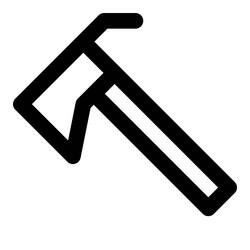 tool with a sharp edge for piercing vector image