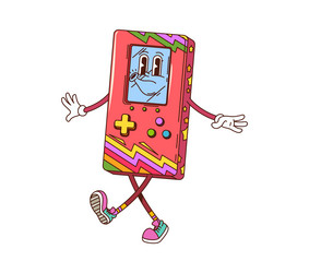 Retro Game Controller Character vector image