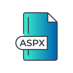 aspx file format icon extension gradient vector image