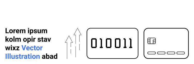 digital technology concept featuring binary code vector image