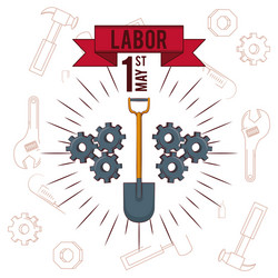 Labor Day Celebration Card Vector Image