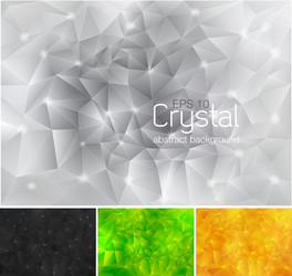 Orange geometric tech background with glossy Vector Image