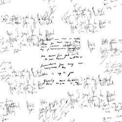 seamless abstract text pattern handwritten font vector image