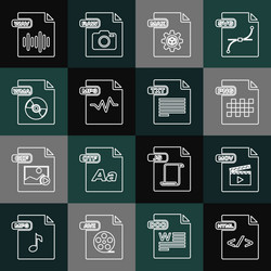 set line html file document mov png max mp3 vector image