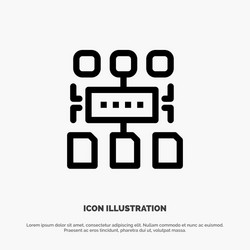 algorithm program user document line icon vector image