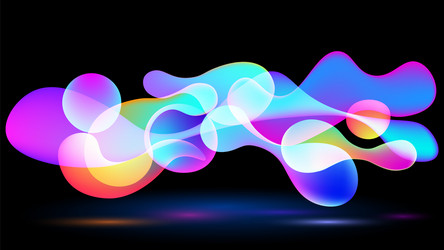 an abstract image a balloon with colorful vector image