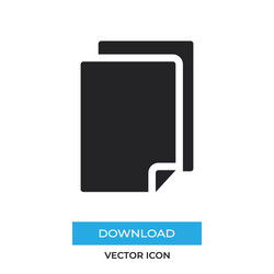 paper icon simple sign for web site and mobile app vector image