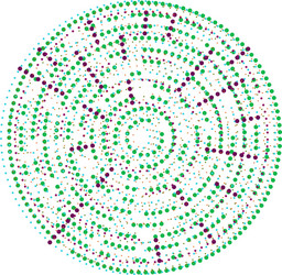 random dots circles abstract speckles dotted vector image