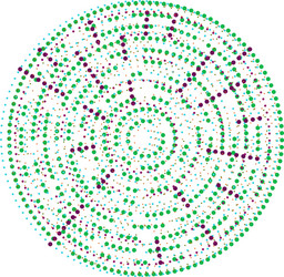 random dots circles abstract speckles dotted vector