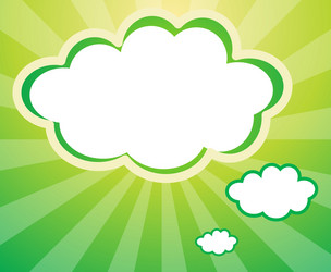 an empty template in a cloud form vector image