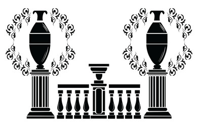 Architectural decorative columns Royalty Free Vector Image