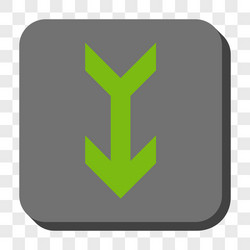 arrow down rounded square button vector image