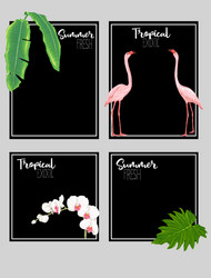 set text boxes for bullet journal or notes vector image