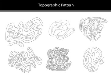 topography pattern and geography map abstract vector image