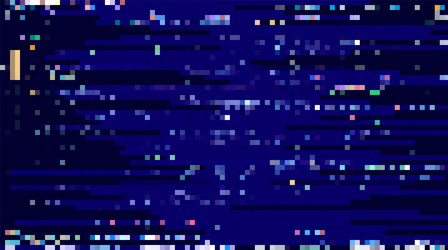 trendy glitch pattern on dark background abstract vector image