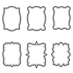 Vintage Label Frames - Retro Style vector image