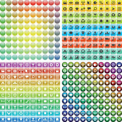 web button set vector image