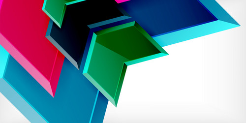 abstract geometric shapes overlap creating vector image