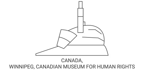 Canada winnipeg canadian museum for human rights Vector Image