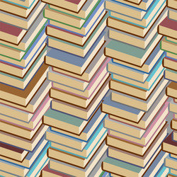 Stack of Books Pattern vector image