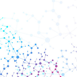 structure molecule and communication dna atom vector image