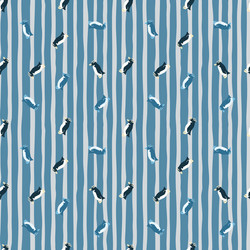 Antarctic fauna seamless pattern with little vector