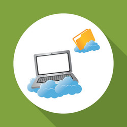 data center cloud computing technology concept vector image