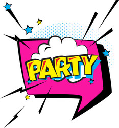 sticker bubble with text short message in color vector image