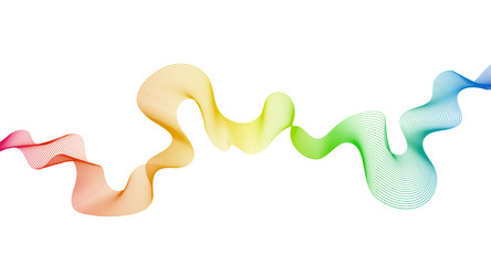 abstract backdrop with wave gradient lines vector image