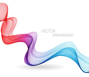 abstract curved lines background template vector image
