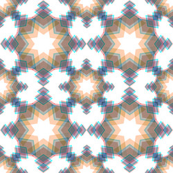 abstract snowflake puzzled seamless pattern backgr vector image
