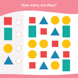 how many counting game vector image