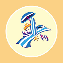 summer vacation background Vector Image