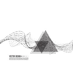 Techno Particle Stream vector image